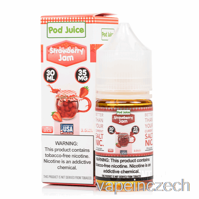 Jahodový Džem - šťáva Z Lusku - 30 Ml 35mg Vape Per